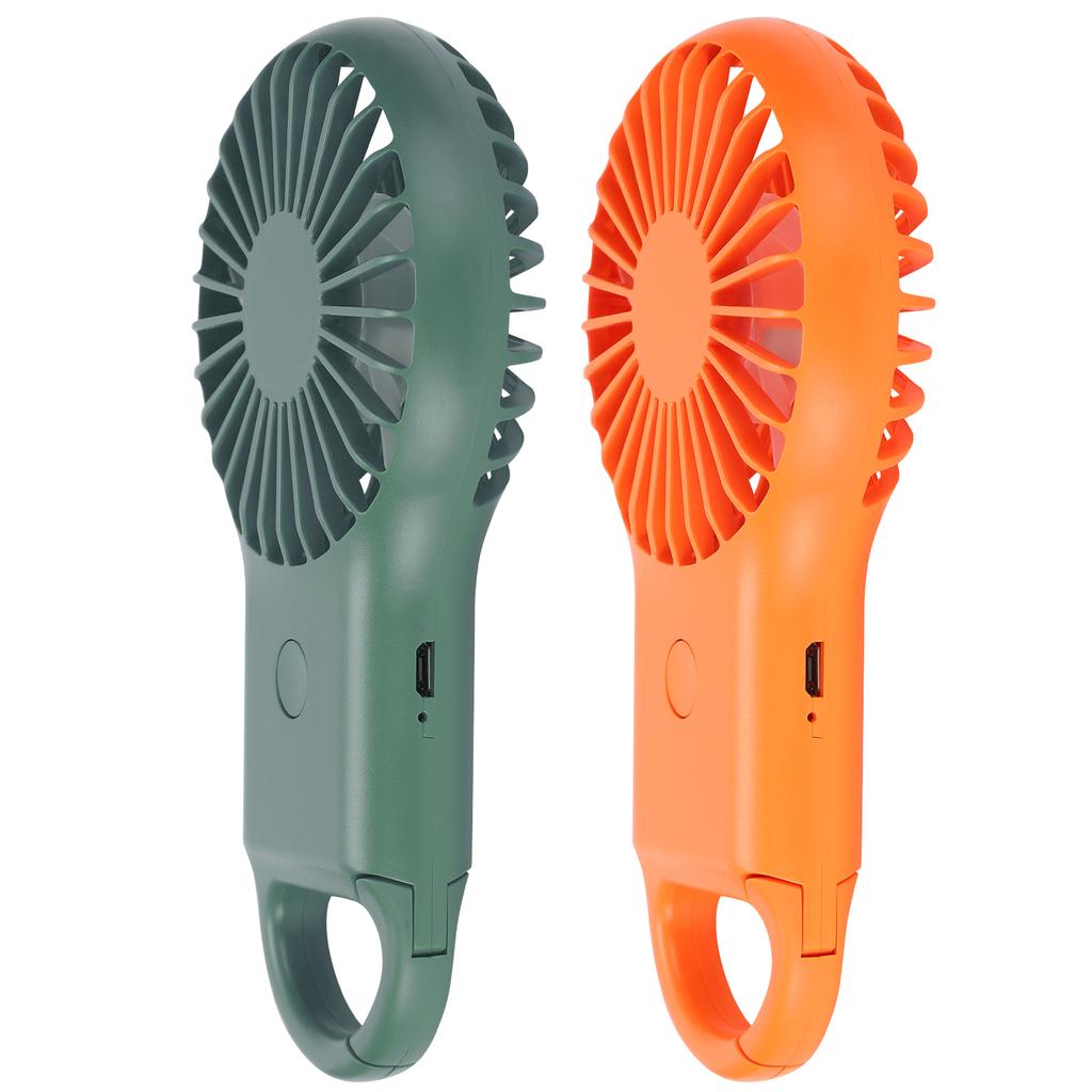 USB Charging Handheld Portable Fan 3 Speed Adjustable Mini Fashionable Carabiner Fan