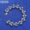925 Sterling Silver Fashion Jewelry Grape Bead Bracelet Gift