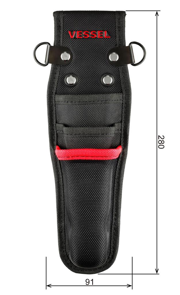 VESSEL Porta-Faca Ajustável para Eletricista, Porta-3 Ferramentas, TPK-30