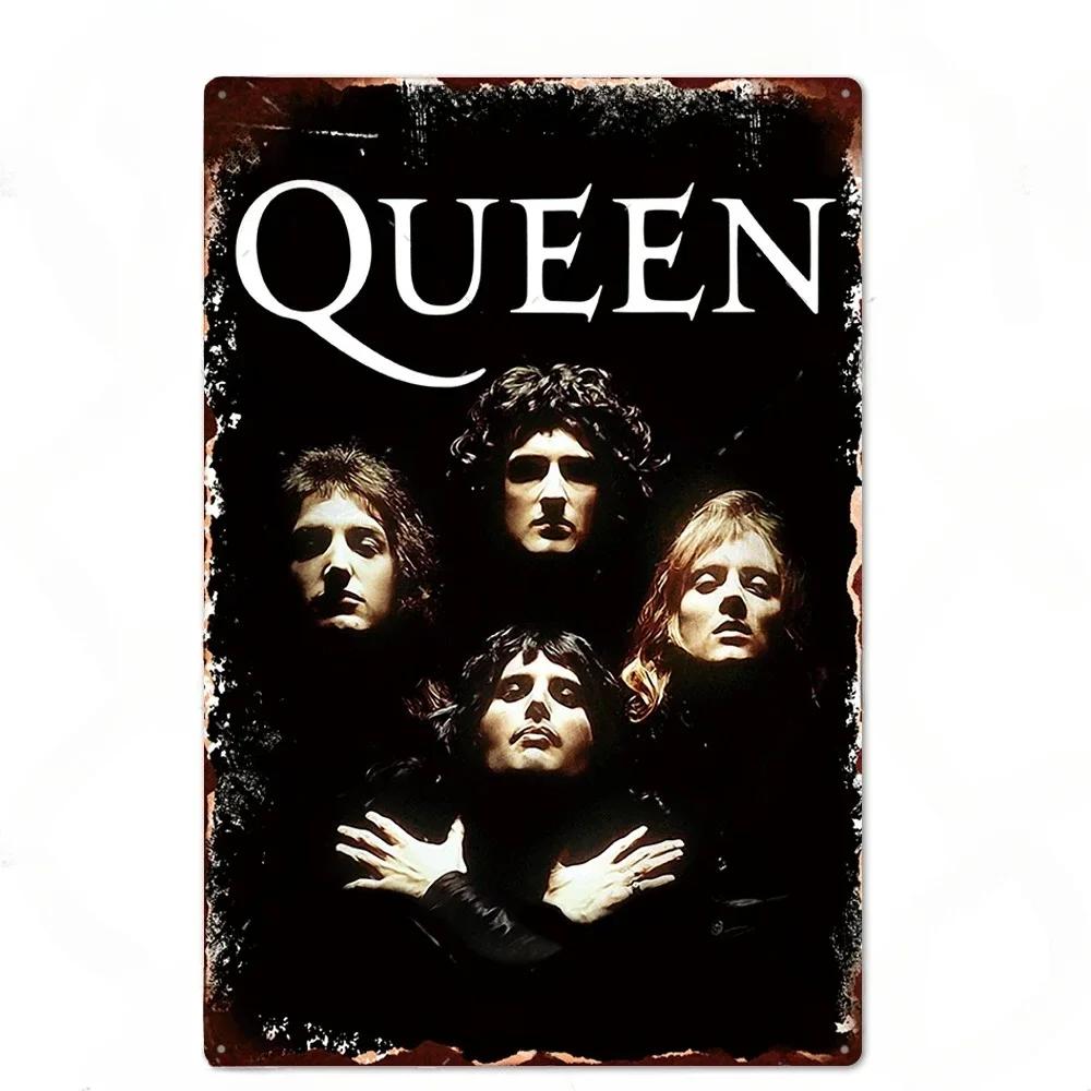 Rock Band Posters Decor Metal Signs Vintage Metal Tin Sign Plaque Metal Wall Plate Bar Club