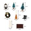 8 Pcs/set Dollhouse Christmas Boots Tree Wreath Pine Santa Claus Carpet Broom Dollhouse Miniature Accessories For Children