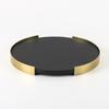 Light Luxury Isn Leather Round Tray Creative Home Hotel Living Room Bedroom Dressing Table Bathroom Supplies Storage Tray