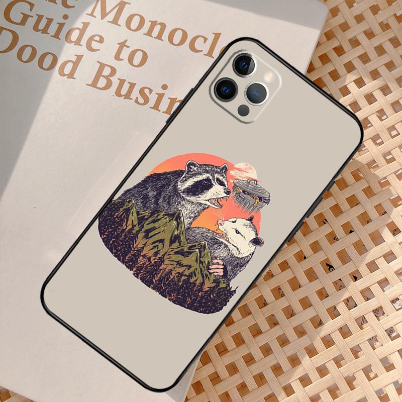 Dishwasher Possum Cute Case For iPhone 16 13 11 12 14 15 Pro Max Mini XR X XS MAX Plus Cover Cases