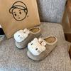 Cotton Drag Lace Bow Soft Sole Round Head Wind Bag Head Half Slippers Birkenstocks