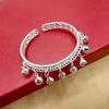 Children's Five Bells Bracelet - Imitation Miao Silver Baby Gift Jewelry