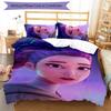 KPOP Hunter 3pcs Bedding Set Duvet Cover Closure Includes 1 Duvet Cover & 2 Pillowcases for All Seasons Bedroom Home Dorm Decor