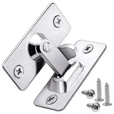 1Set 90 Degree Right Angle Door Lock Buckle Lock Stainless Steel Barn Sliding Door Bolt Lock Door Buckle Button Flip Door Latch