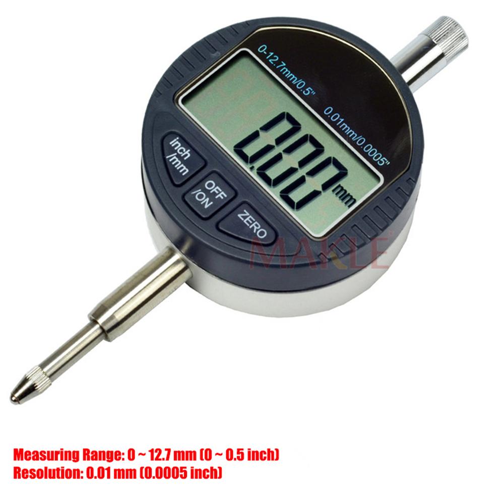 MAKLE18-35-50-160mm Aluminum Alloy Digital Indicator Bore Gauges Indicator 0.01MM Dial Bore Gauge Internal Measure Cylinder tool 12.7mm indicator