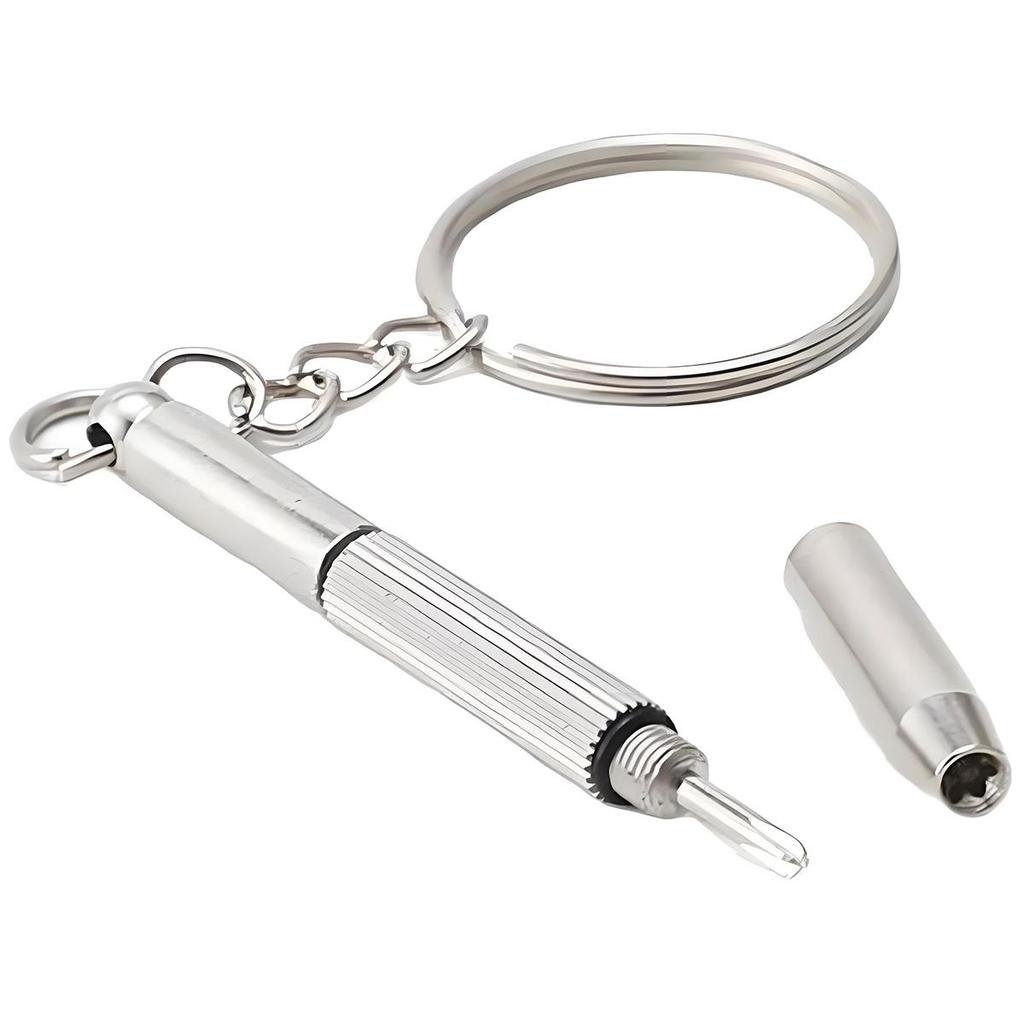 Eyeglass Screwdriver Portable Stainless Steel Keychain Screwdriver Sunglasses Watch Screwdriver 3 In 1 Repair Kit Tools