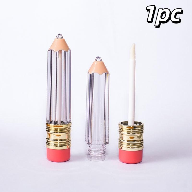 4Ml Empty Pencil Shaped Lip Gloss Tubes Body Cute Portable For Diy Cosmetic Making Beauty Crafting Tube Handmade