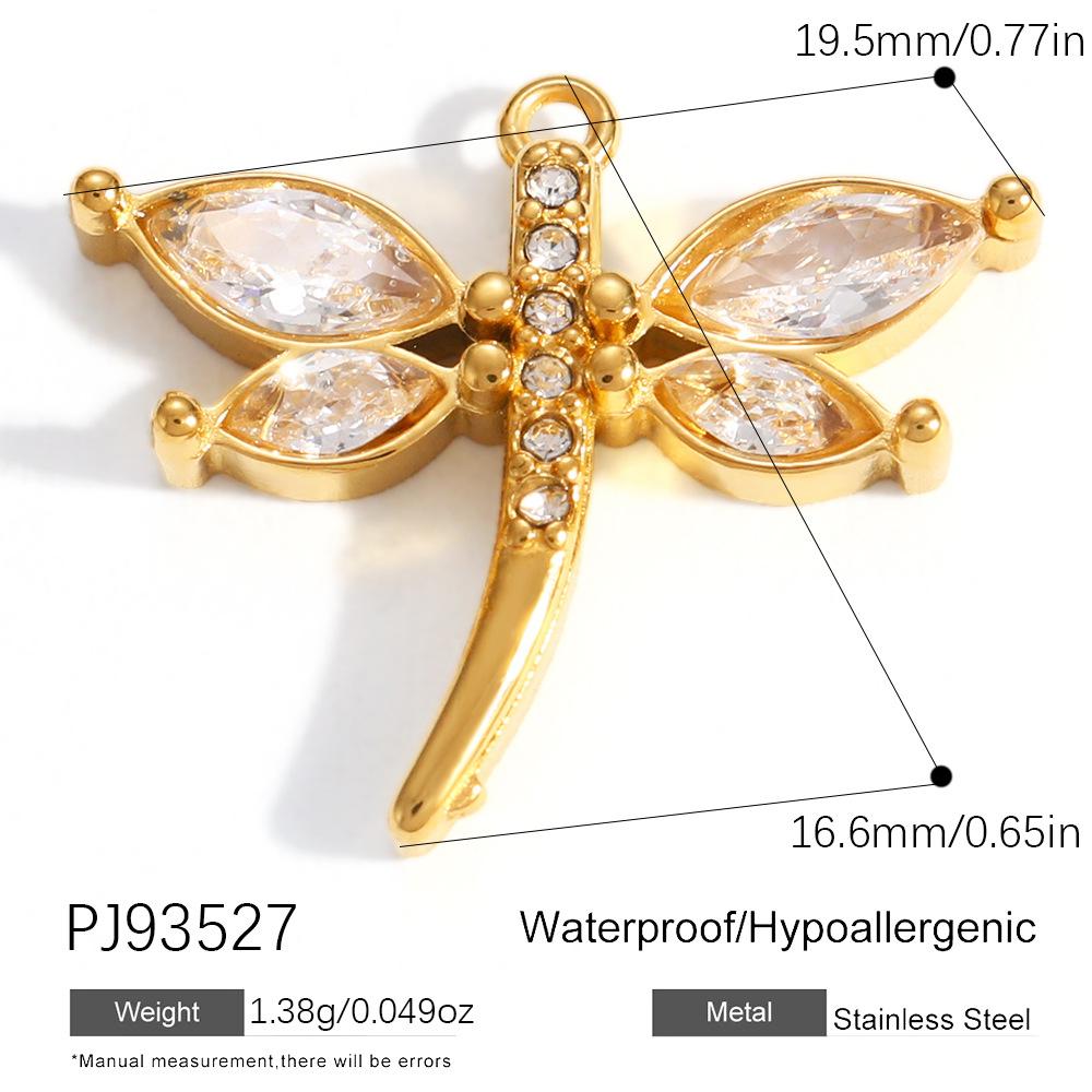 Heart Cat Dog Owl Oil Drop Ocean Style Pendants 18K Gold Plated Stainless Steel Charms Fashion Jewelry Gold Pendants