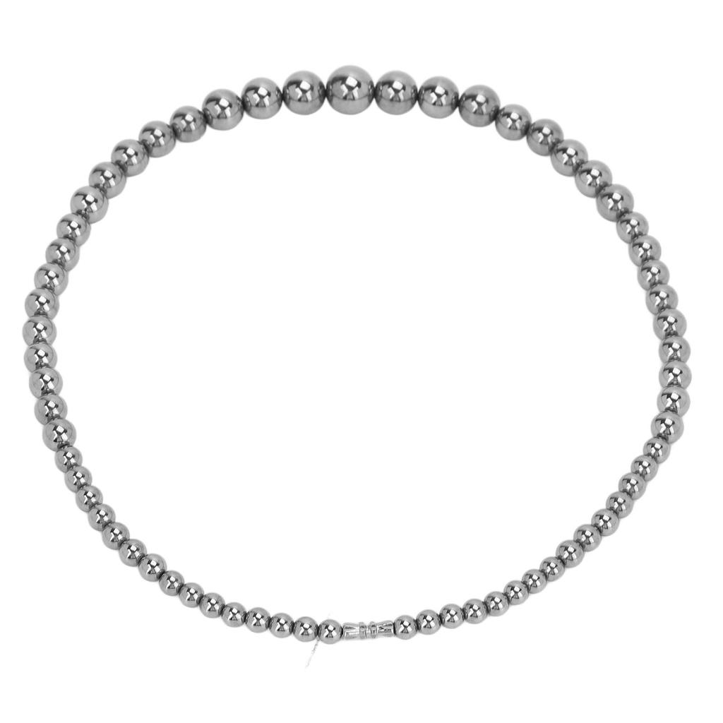 Terahertz Stone Necklace Unisex Simple Fashionable Pain Relief Therapy Energy Stone Necklace Gift