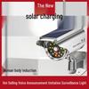 2025 Solar Surveillance Light with Voice Prompt and Auto Sensing for Outdoor Use