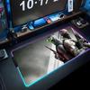 Splinter Cell Mouse Pad RGB Gaming Mousepad Big LED Pad PC Desk Mat Luminous Mouse Pad Large Keyboard Mats Table Rug With