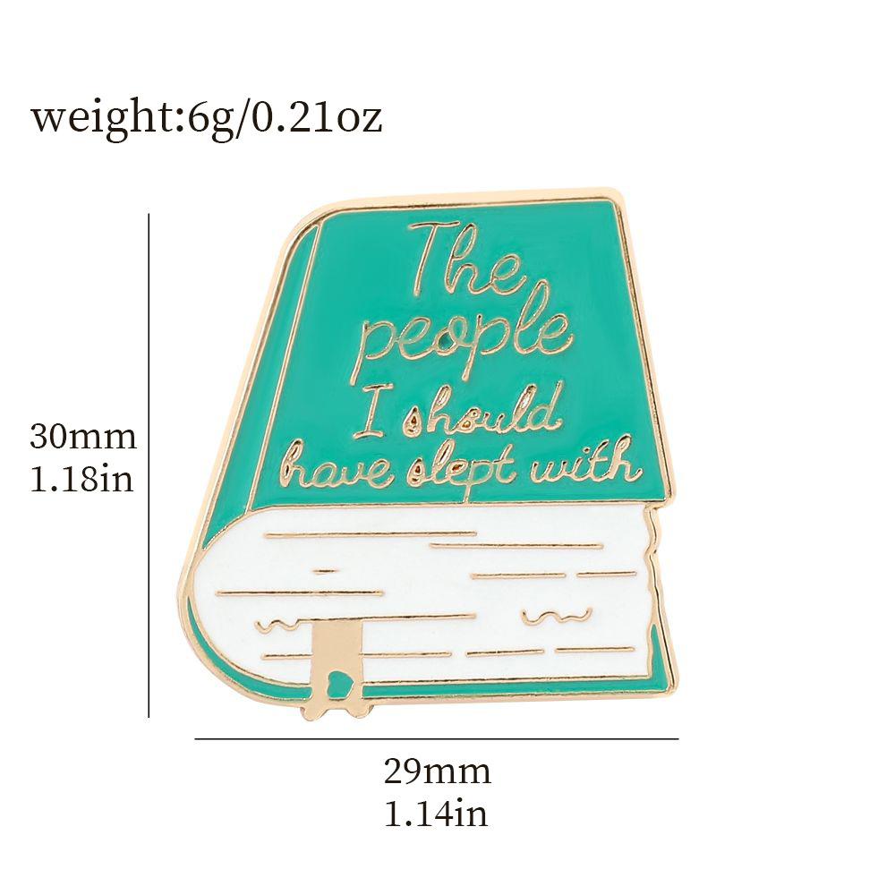 Горячая Распродажа Брошь Книга Креативная Металлическая Значок Буква Книги Декоративная Булавка для Сумки Студента