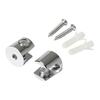 10Pcs Adjustable Zinc Alloy Glass Clip Cabinet Shelf Support Plates Bathroom Glass Holders for Fixing Bathroom Glass