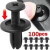 100 sztuk 8mm plastikowych nitów, elementów złącznych, śrub, zderzaków samochodowych, błotników, czarnych nitów, klipsów mocujących do samochodów