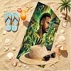 Neymar Jr Print Beach Towel, Versatile Lightweight Absorbent Beach Towel for Pool Surf Yoga Bathroom, Perfect Birthday Holiday Gift
