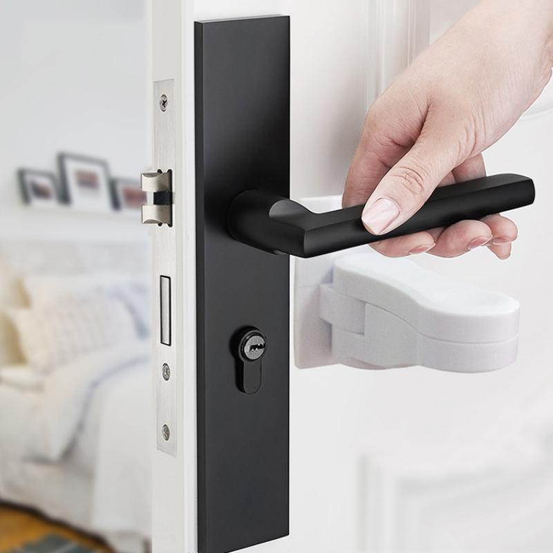 Blocare Anti-Furt Mâner Ușă Blocare Mâner Ușă Zăvoare Siguranță Casă Blocare Ușă Glisantă și Fereastră ABS Blocări Ușă Siguranță Adezive