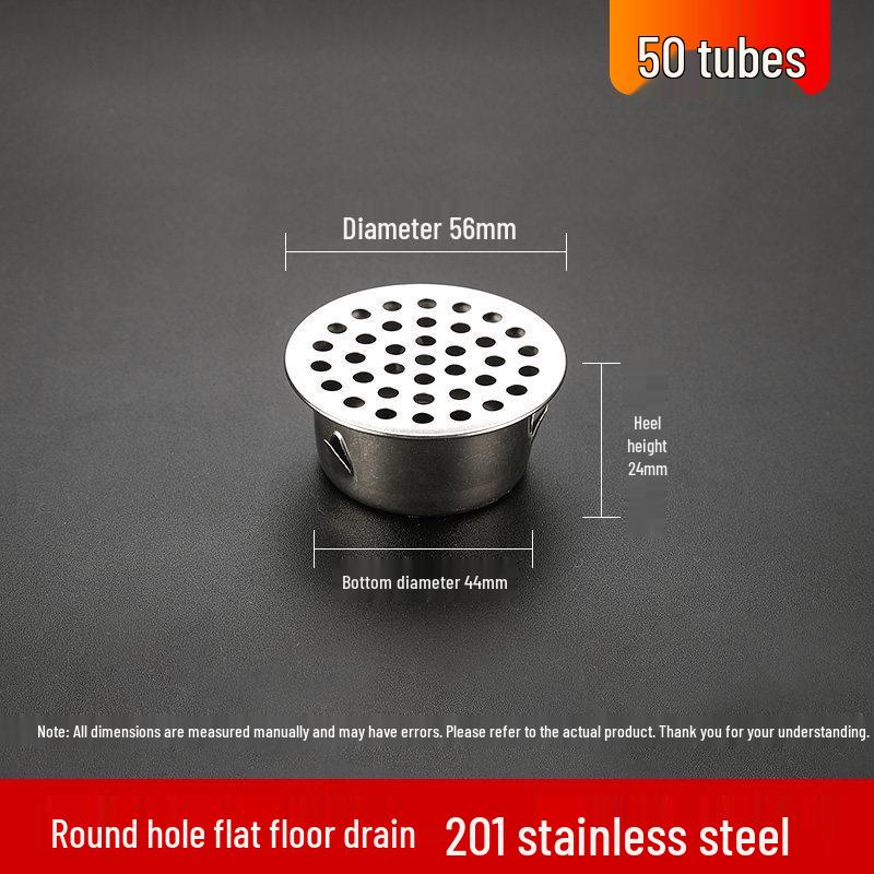 304 Stainless Steel Anti-Clogging Mesh Drain Cover for 75mm Balcony Rooftop Pipes