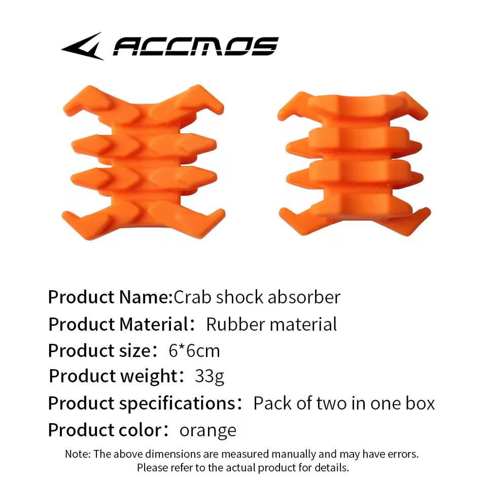 Shock Absorption Bow Vibration Limbs Stabilizer Crab Rubber Shock Absorption Damper Vibration Reducers for Compound Bow 2Pcs 5
