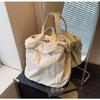 Canvas Large-capacity Bag 2024 New Korean Version Handbag Bag Large Bag Shoulder Leisure Student Bag