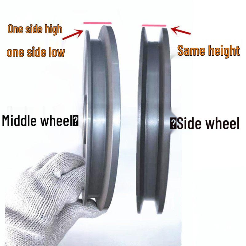 Aluminum Alloy Cable Wheel with 120MM Diameter and Ceramic Coating