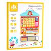 Wooden Kids Behavior Record Chart With Stickers For Early Education Self Control