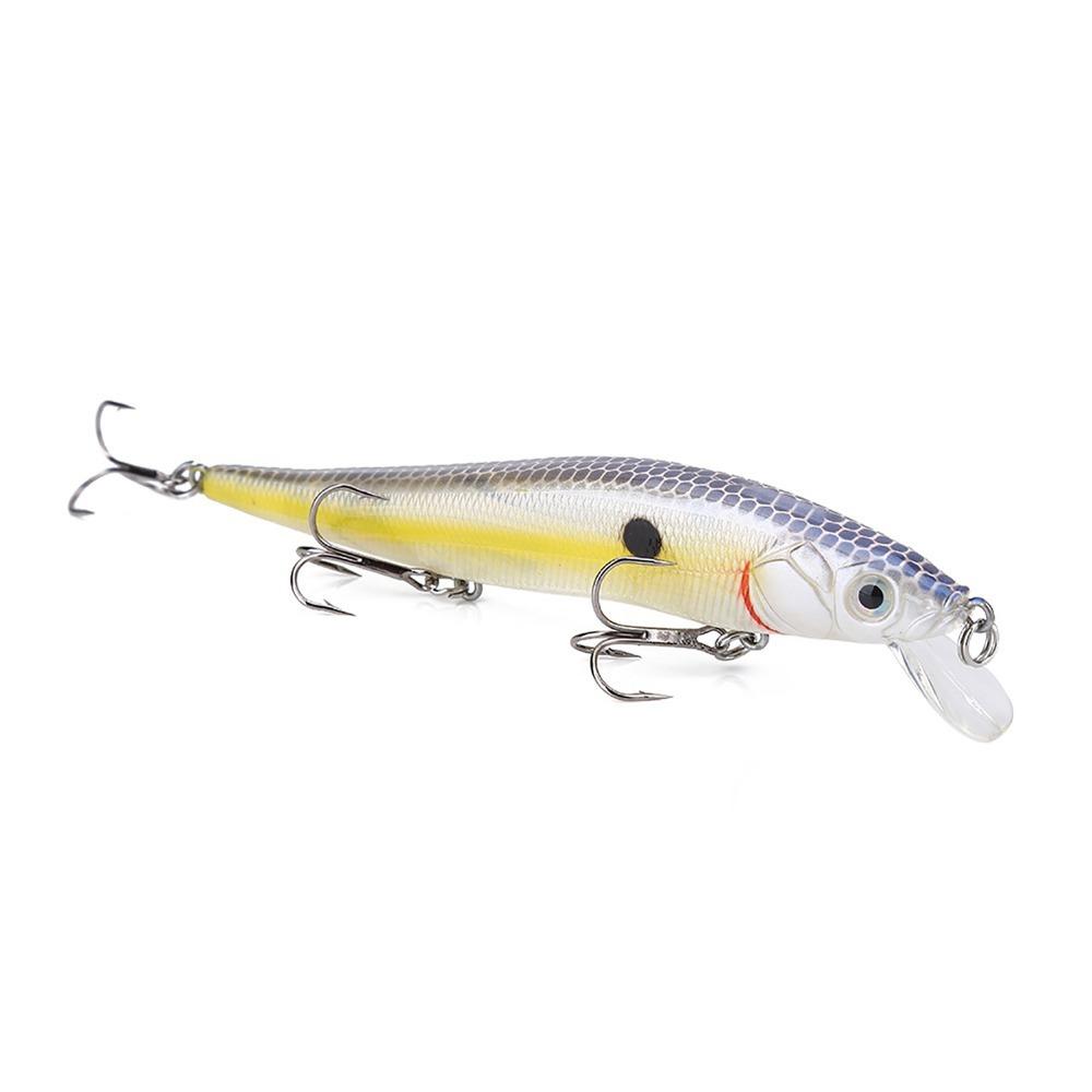 3D Eyes Long Tail Fishing Bait with Barbed Hooks 11.94cm Lenght Artificial Minnow Lures Vivid Lifelike Fishing Lures