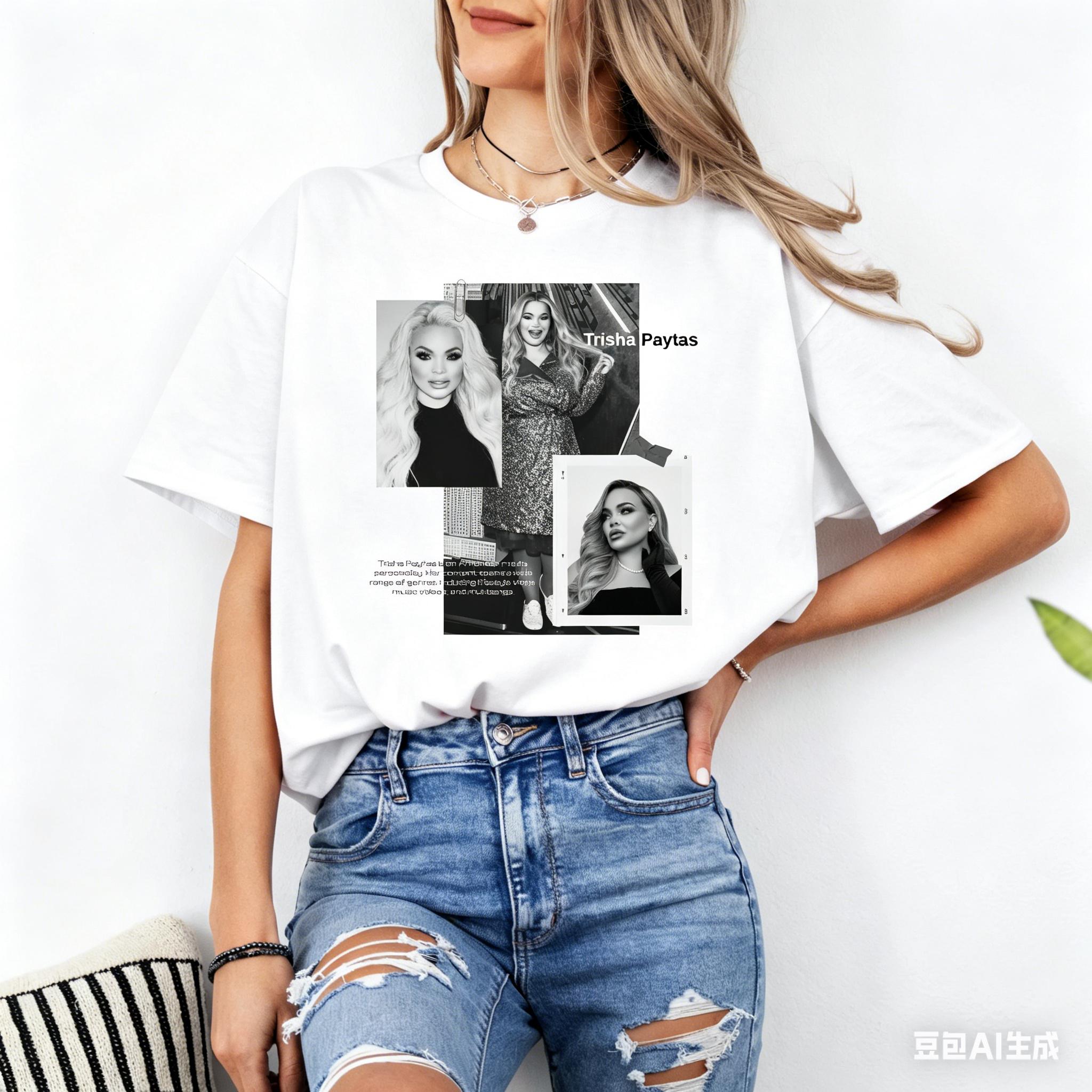 

Trisha Paytas Tshirts Unisex and Women Summer Cotton Clothing Casual Fashion Round Neck Short Sleeved Tee Streetwear Fan Gifts S
