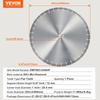 Diamond Blade 20inch Concrete Saw Blade Wet or Dry 0.47inch Flat Teeth