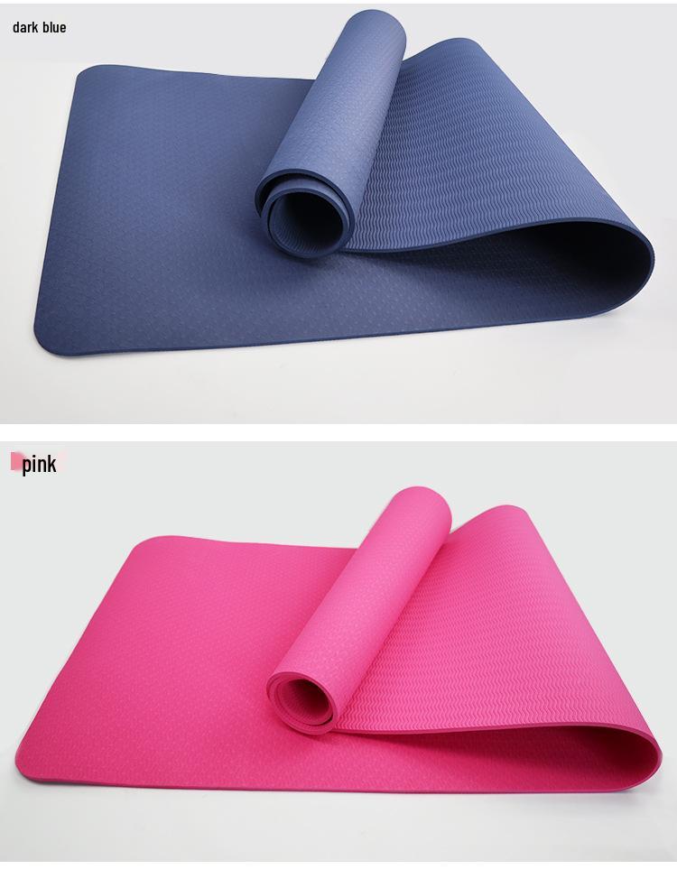Yoga Mat with Soundproofing, Non-Slip Sports Floor Mat for Indoor Use, Includes Posture Guidance, Ideal for Jump Rope and Other Exercises