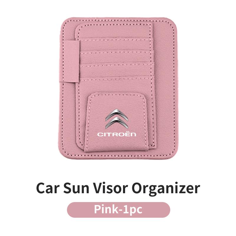Car Sun Visor Card Holder Multifunctional For Citroen C4 C3 C5 C1 C2 Berlingo Celysee Cactus Picasso Aircross Saxo Grand