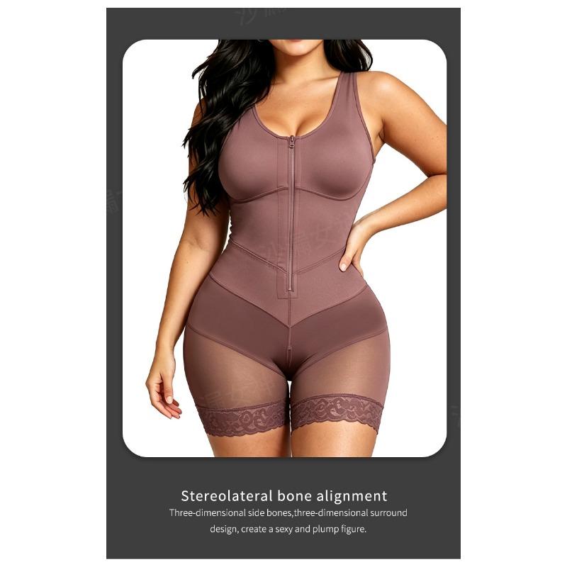 Damen Kompressions Bruststütze Bauchkontrolle Ganzkörperformer Hüftlifter