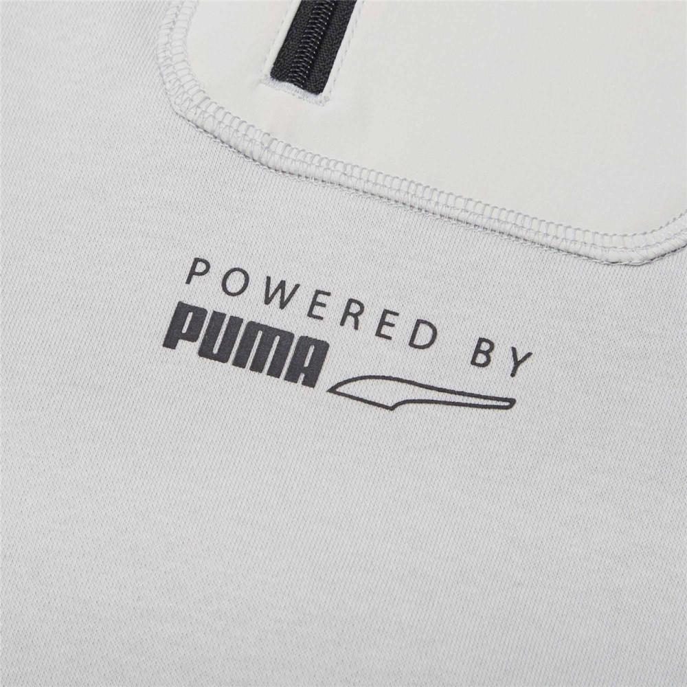 Puma Protec.t Crew Neck Sweatshirt With Front Zip Pocket Men Tops Light-Grey 534404-09