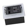 Table Connection Box Conference Room Countertop Desktop Socket Electrical Outlet Strip With 2 Networ