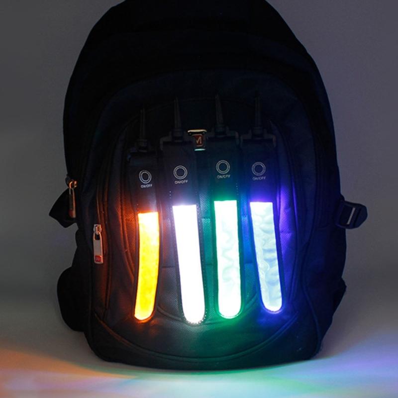 Vodotěsný PVC LED Svítící Bezpečnostní Přívěsek na Popruh Batohu pro Noční Běhání Cyklistiku Dekorace Obojku pro Domácí Mazlíčky