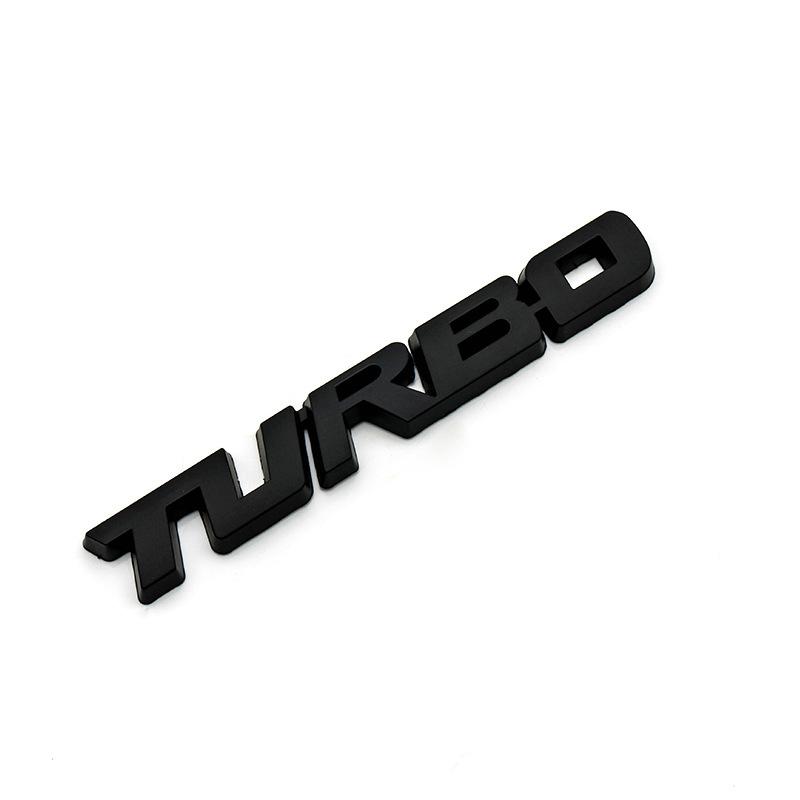 3D Metal Logo TURBO Emblem Creative Letters Nameplate Trunk Decal Turbo Sticker Car Boost Badge Auto Car Styling Accessories