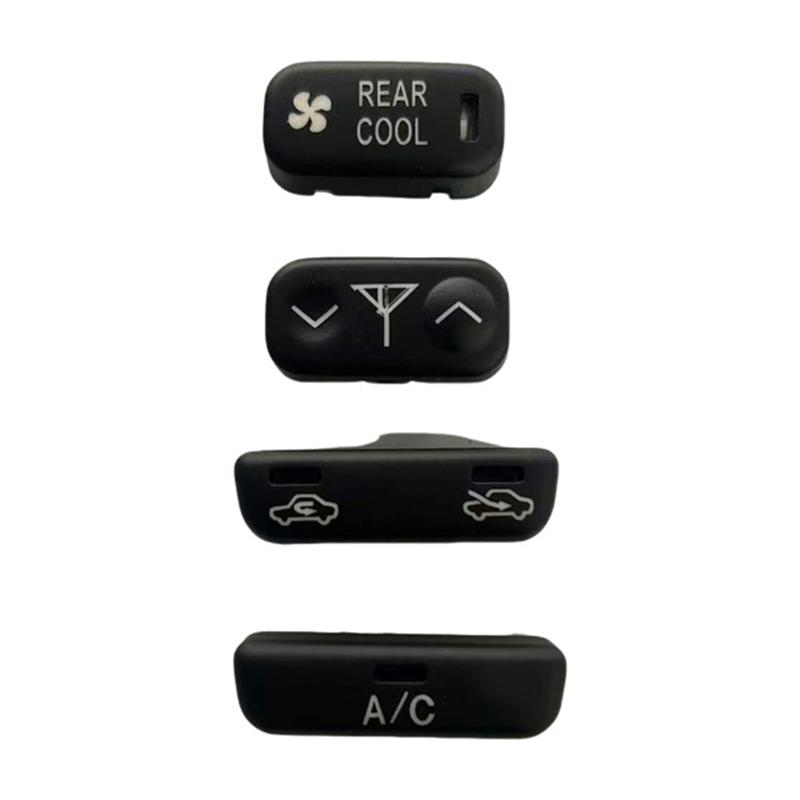 

A25F-Car Control Switch Knob Set- For Toyota Land Cruiser 1998-2007 84661-60090 84761-60010 55897-60010 84691-60010 Other чёрный