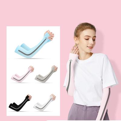Outdoor Arm Sleeves UV Sun Protective Gloved Cooling Sleeves for Hiking Cycling Climbing Fishing