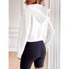 Women's Fashion Casual Solid Color Print Long Sleeve Hooded Hoodies & Sweatshirts