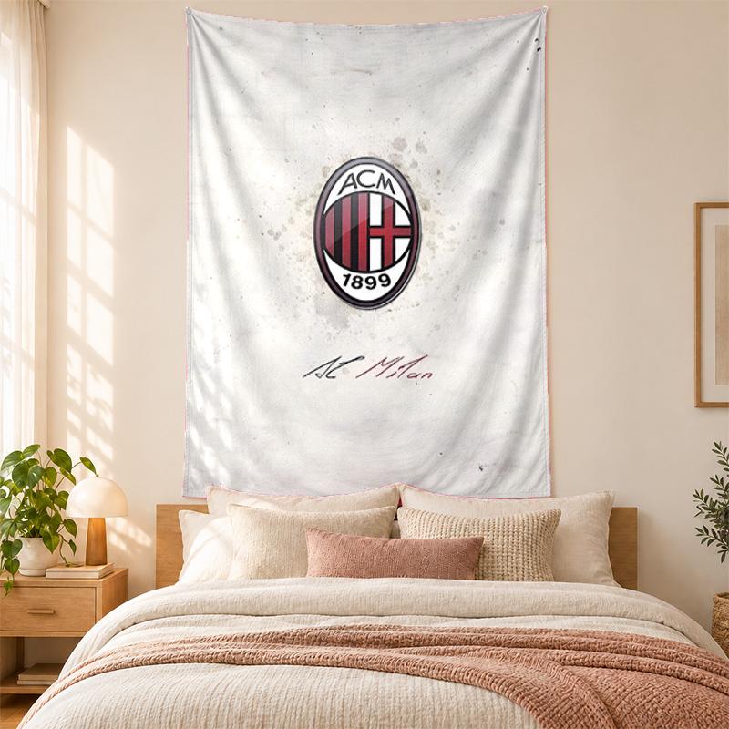 AC Milan Tapestry Highquality for Decorating Living Room Bedroom Dorm Walls Ideal As Bedroom Wallart Orholiday Gift