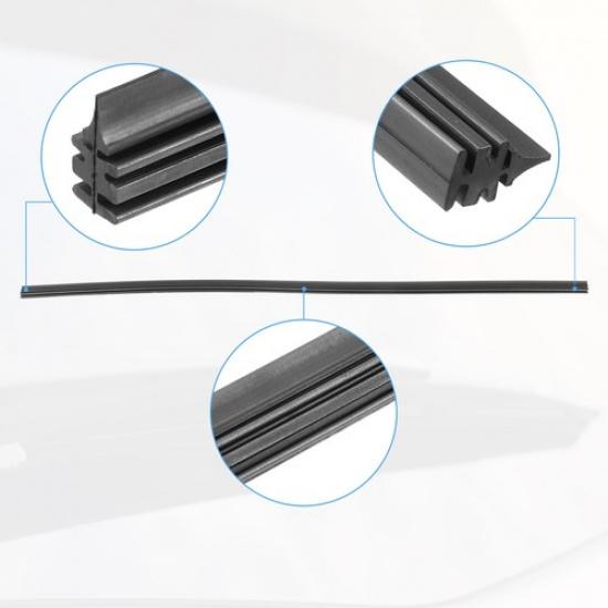 FOUR 18inch 6x10.6mm Car Windshield Wiper Blades Refills Ert Strips Universal