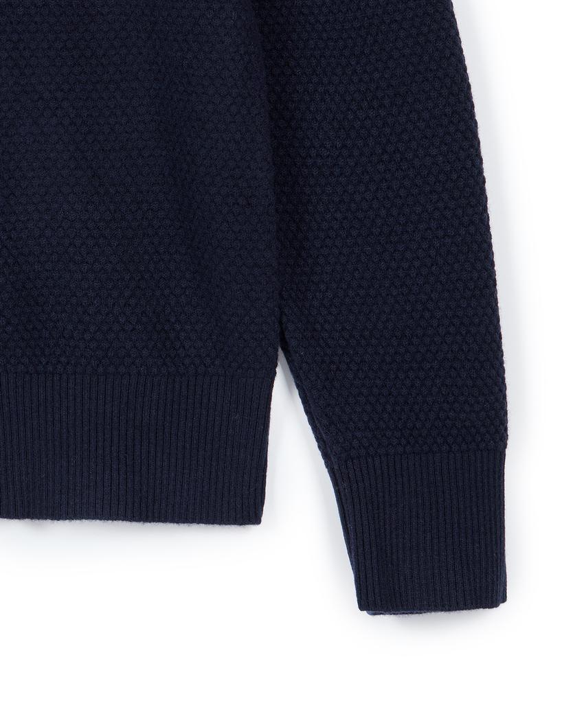 USPOLOASSN Merino Wool Collar Knit_Dark Navy