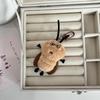 2Pcs Cartoon Cockroach Plush Keychain Stuffed Animal Doll Keyring Lovely Backpack Pendant Car Key Holder Decoration Gifts