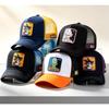 New Dragon Ball Anime Peripheral Mesh Hat Cartoon Character Goku Vegeta Embroidery Fashionable Casual Baseball Women Men Hat