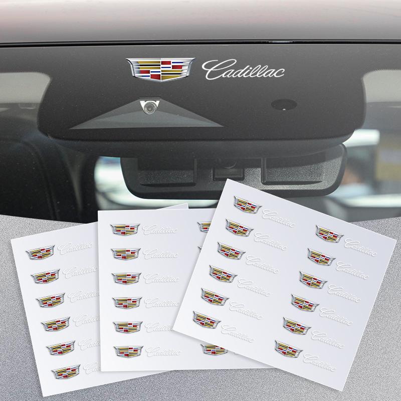 Autocollant Badge Appui-tête Siège Avant Voiture Autocollants Vitre Latérale Voiture Pour Logo Cadillac Escalade CTS ATS SRX XTS XT5 STS CT5 CT6 BLS XLR