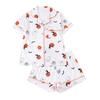 Women's Halloween Pajamas Sets 2 Piece Ghost Pumpkin Print Shirts And Shorts Pjs Lounge Set Button Down Short Sleeve Sleepwear
