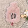 Bouteille d'eau chaude en peluche style chinois Chauffe-mains