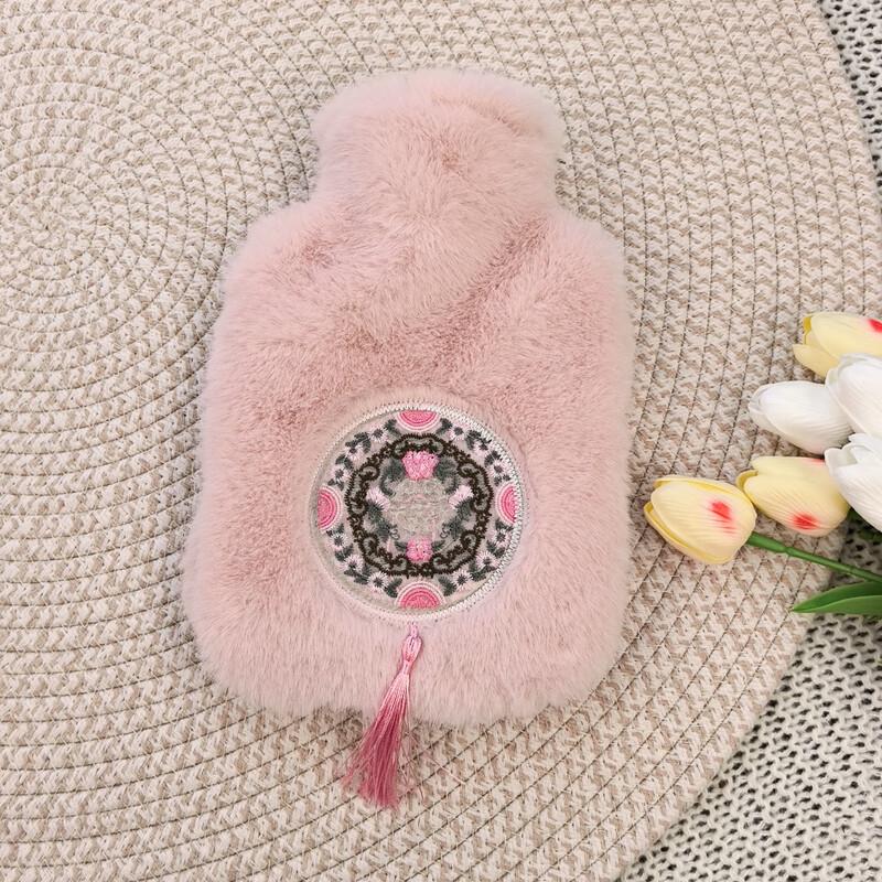 Chinese Style Plush Hot Water Bottle Hand Warmer